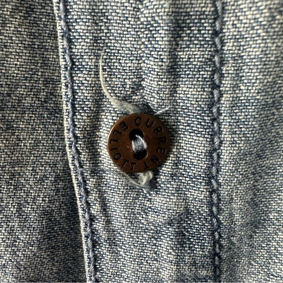 Current/Elliot The Whitney 100% Cotton Patchwork Denim Shirtdress Size 3 (US 8) - Picture 3 of 9